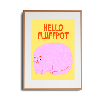 Hello Fluffpot - Art Print