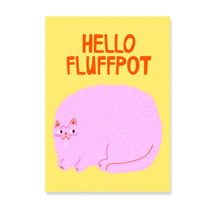 Hello Fluffpot - Art Print