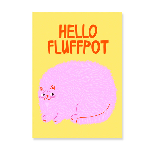 Hello Fluffpot - Art Print