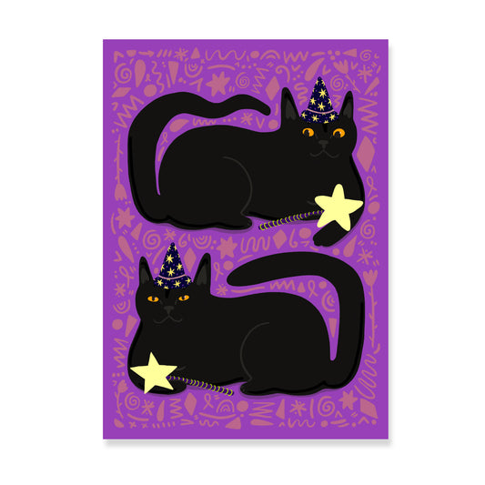 Witchy Cat - Art Print