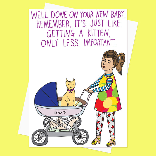 Well Done On Your New Baby. - New Baby Card