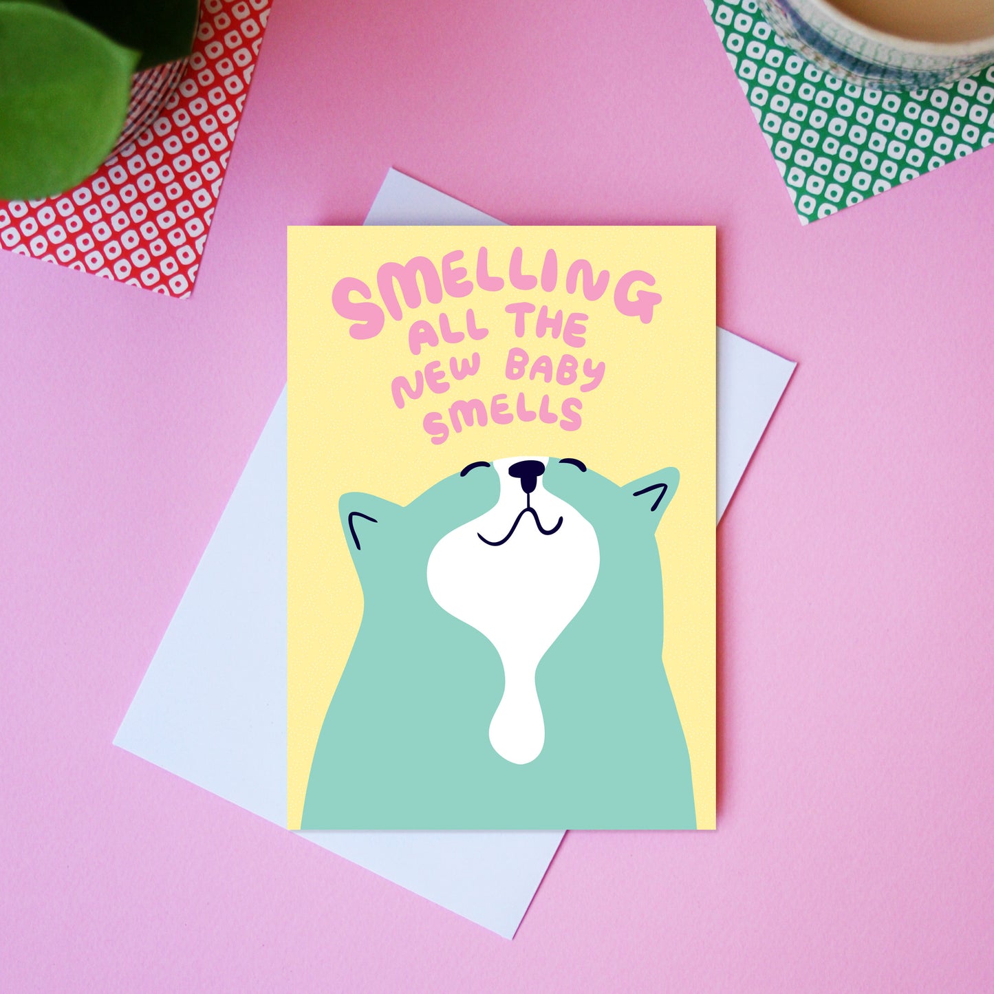 Smelling All The New Baby Smells - New Baby Card