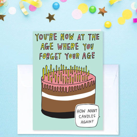 You're Now At The Age Where You Forget Your Age - Birthday Card