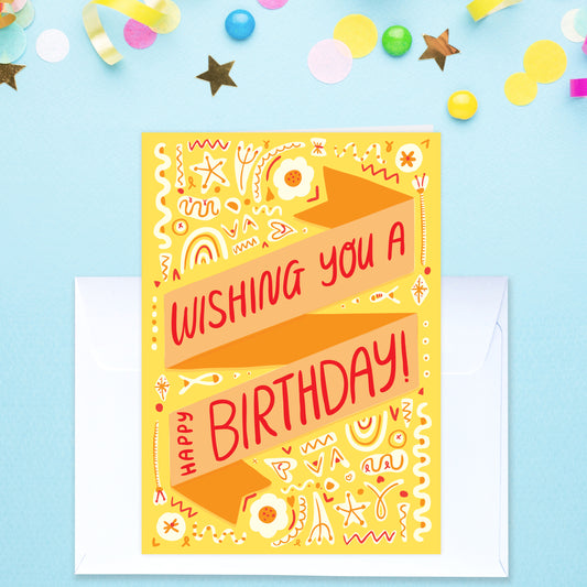 Wishing You A Happy Birthday - Birthday Card