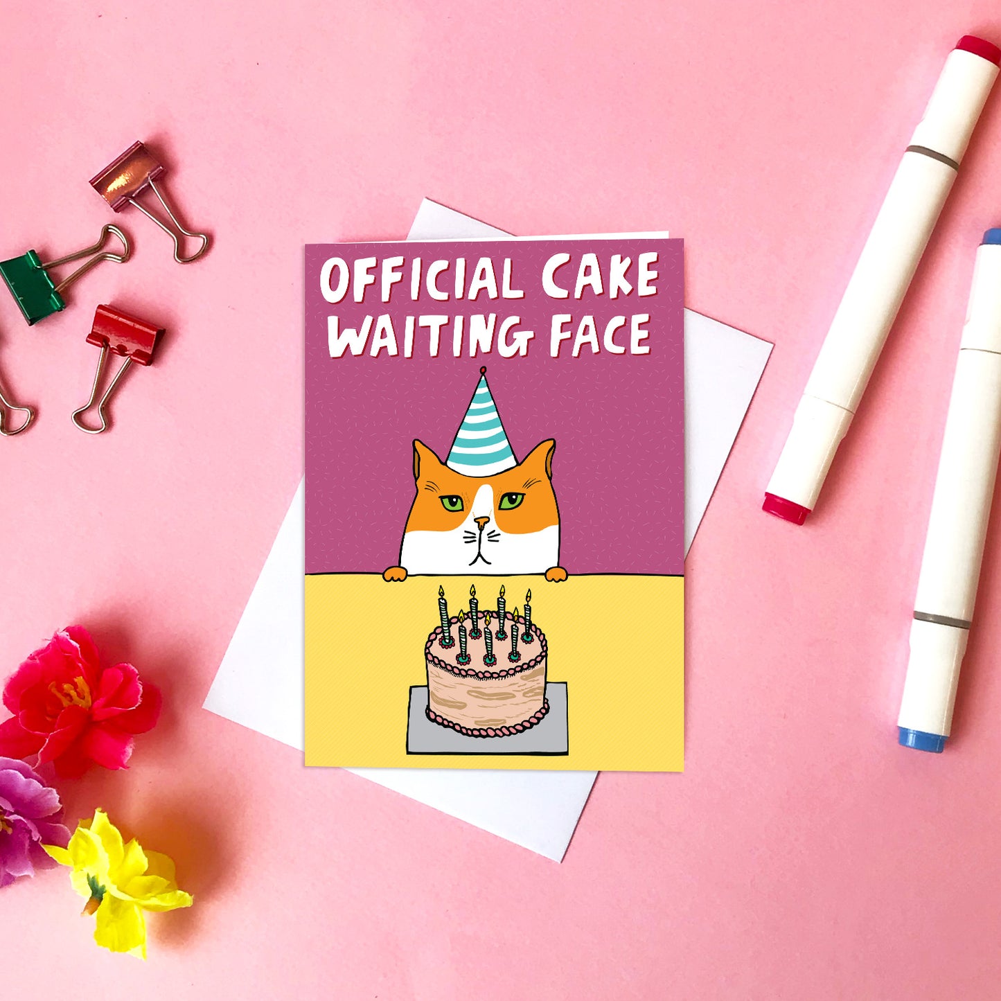 Official Cake Waiting Face - Birthday Card