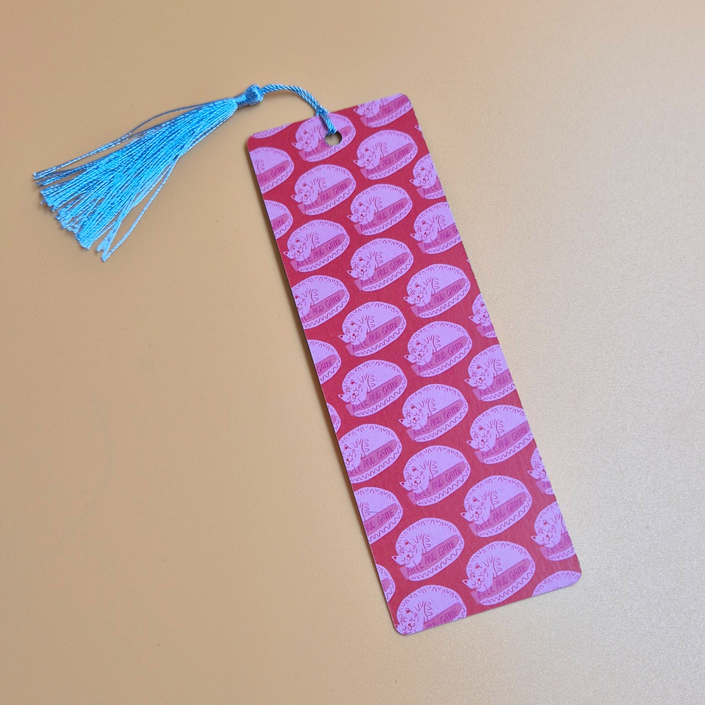 Yellow Cat On A Bed - Bookmark