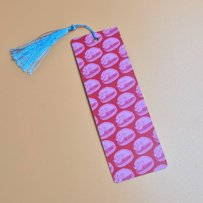 Yellow Cat On A Bed - Bookmark