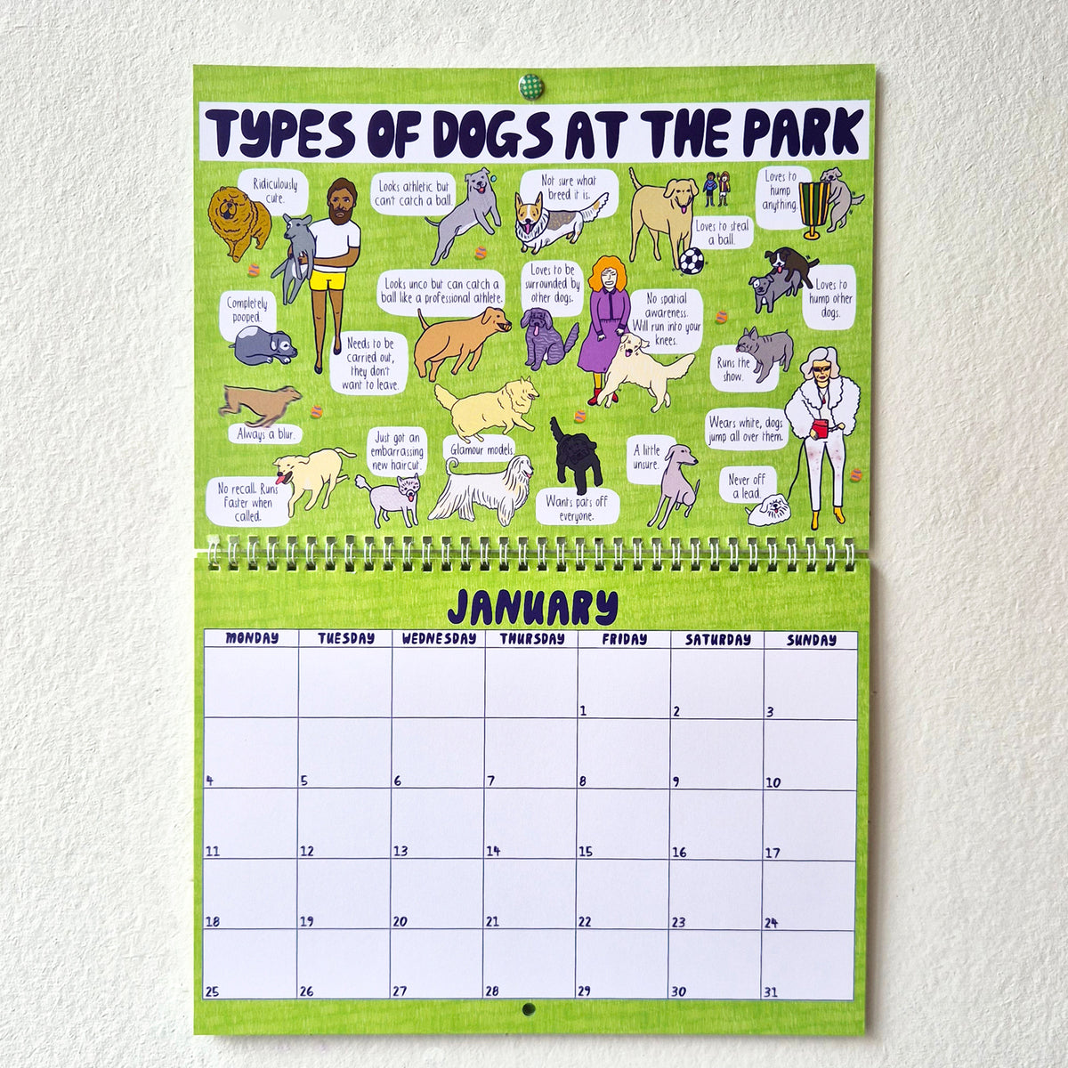 2027 Dog Park Calendar