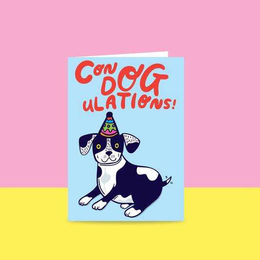 Con DOG ulations! - Congratulations Card
