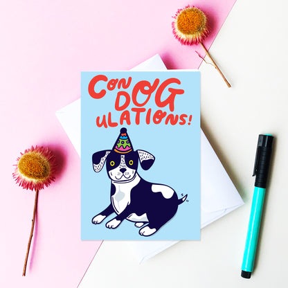 Con DOG ulations! - Congratulations Card