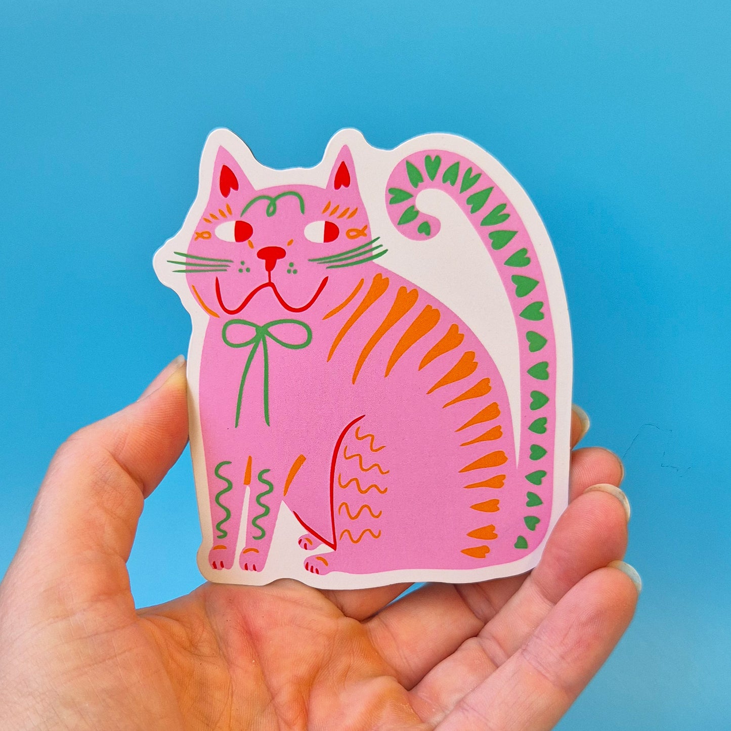 Fridge Magnet - Pink Cat