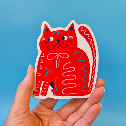 Fridge Magnet - Red Cat