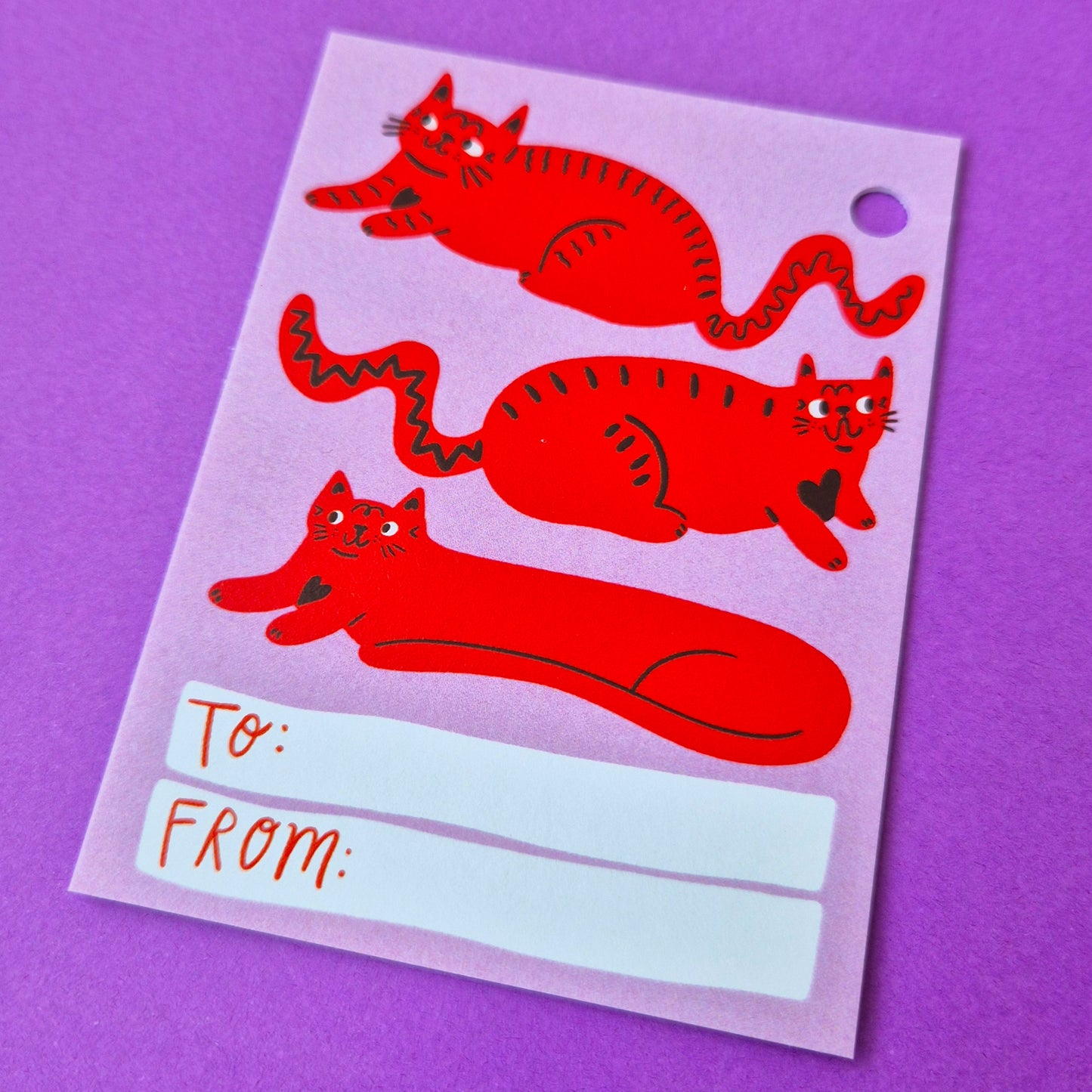 Gift Tags - Three Red Cats