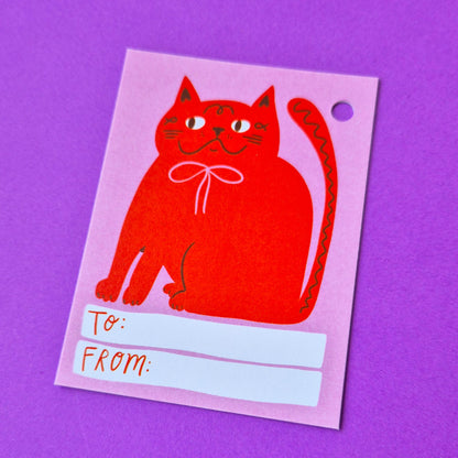 Gift Tags - Big Red Cat