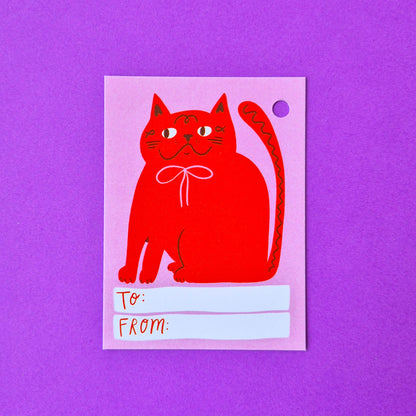 Gift Tags - Big Red Cat