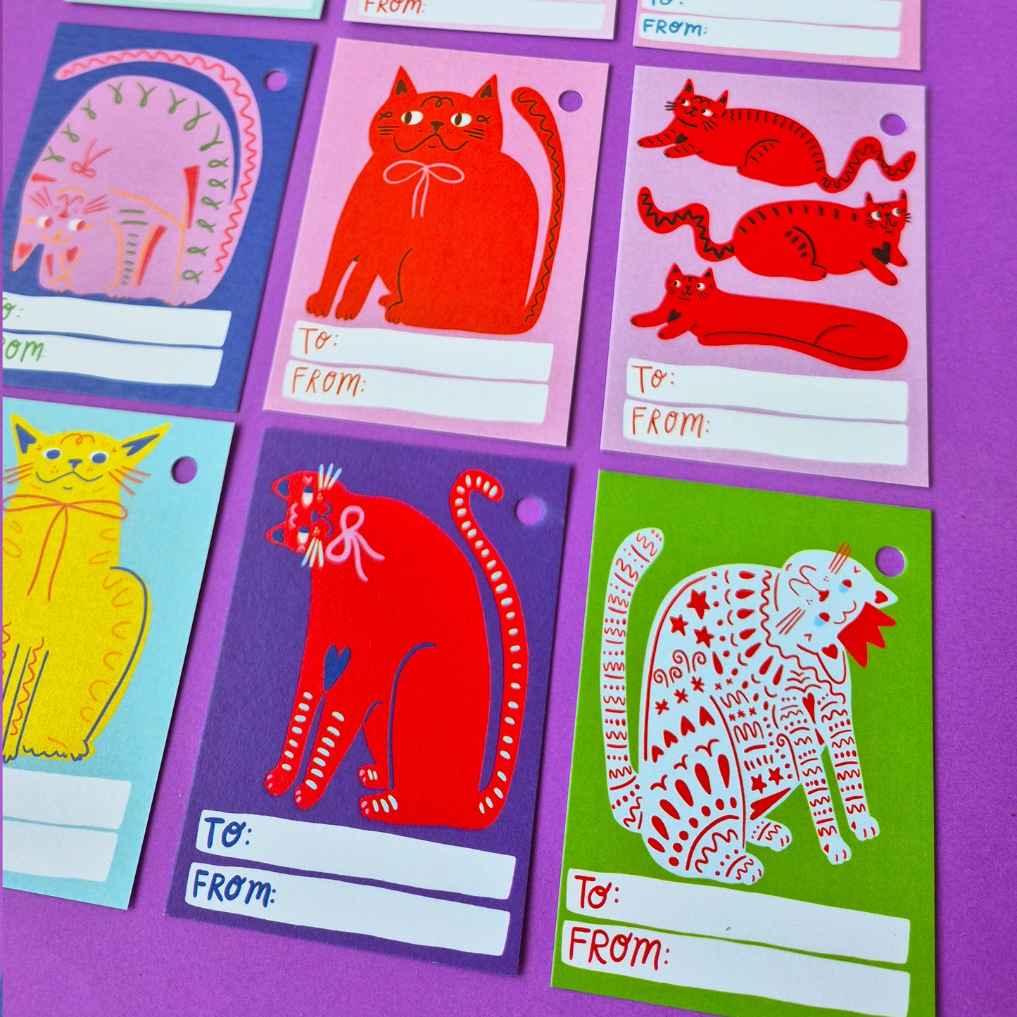Gift Tags - 15 Different Cats