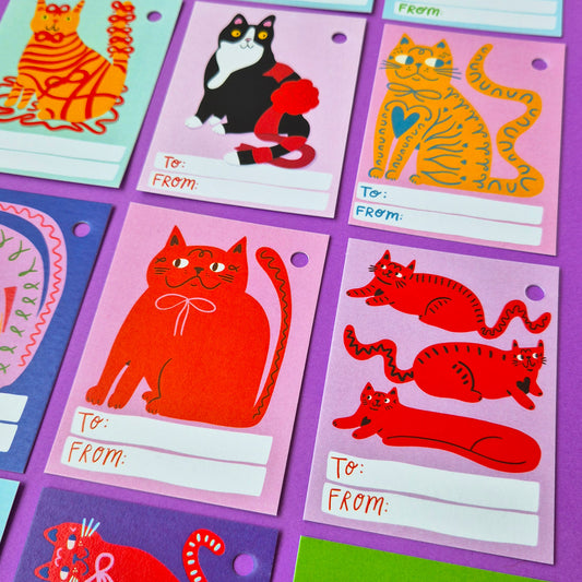 Gift Tags - 15 Different Cats
