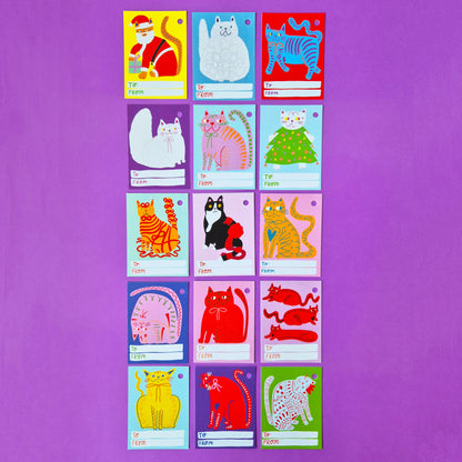 Gift Tags - 15 Different Cats