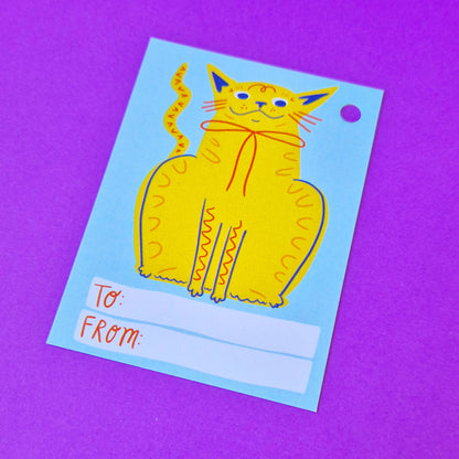 Gift Tags - Yellow Cat