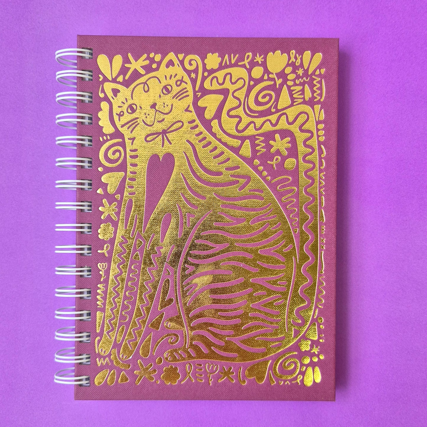 Bullet Journal - Gold Kitty Cover