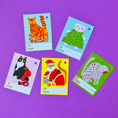 Gift Tags - The Five Cats Of Christmas