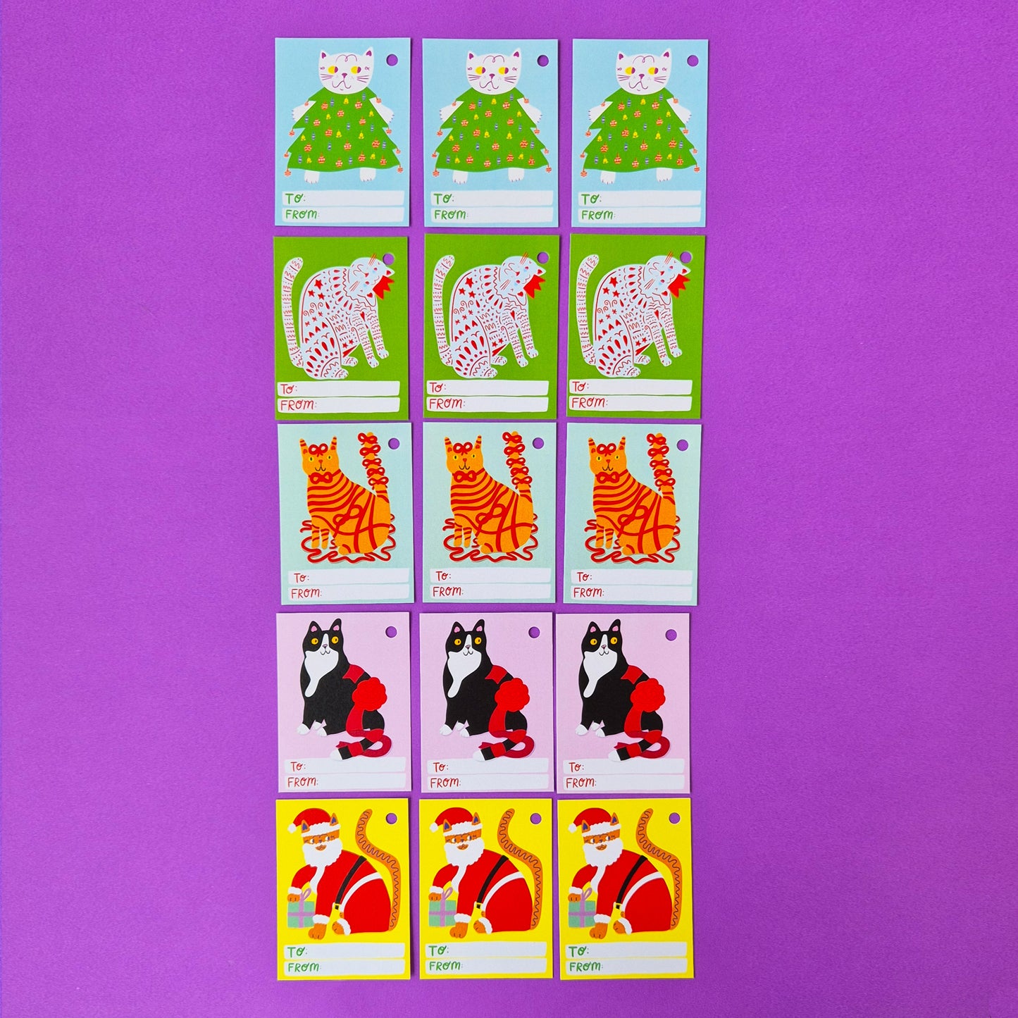 Gift Tags - The Five Cats Of Christmas