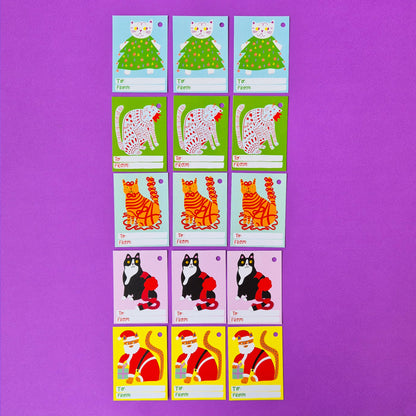 Gift Tags - The Five Cats Of Christmas