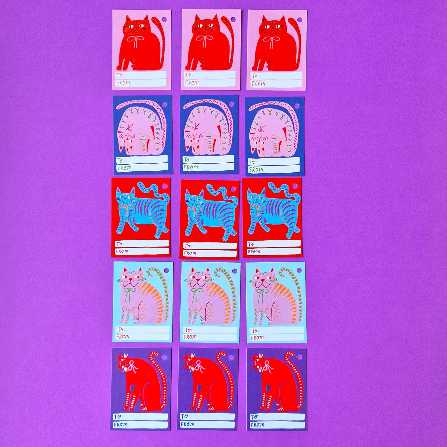 Gift Tags - Non Christmas Cats