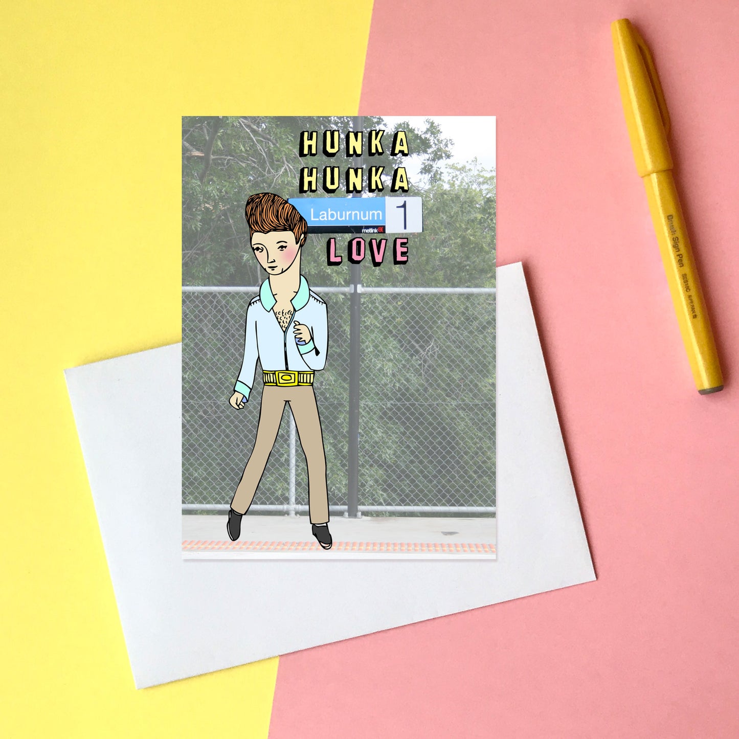 Hunka Hunka Laburnum Love - Greeting Card
