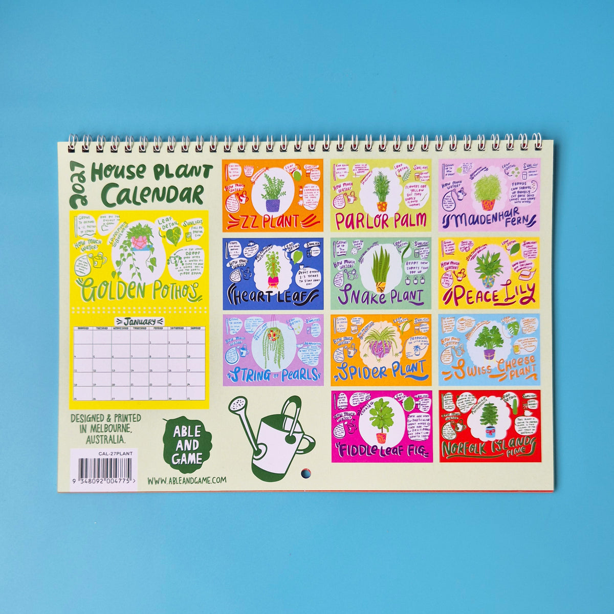 2027 House Plant Calendar
