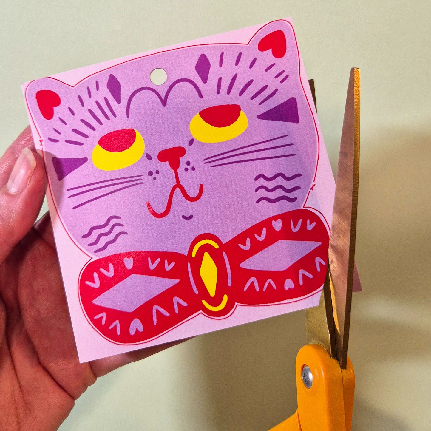 Kitty Tree Decorations - Four Designs To Cut Out And Hang