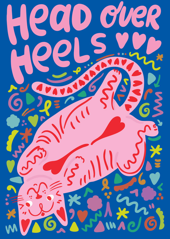 Head Over Heels - Greeting Card