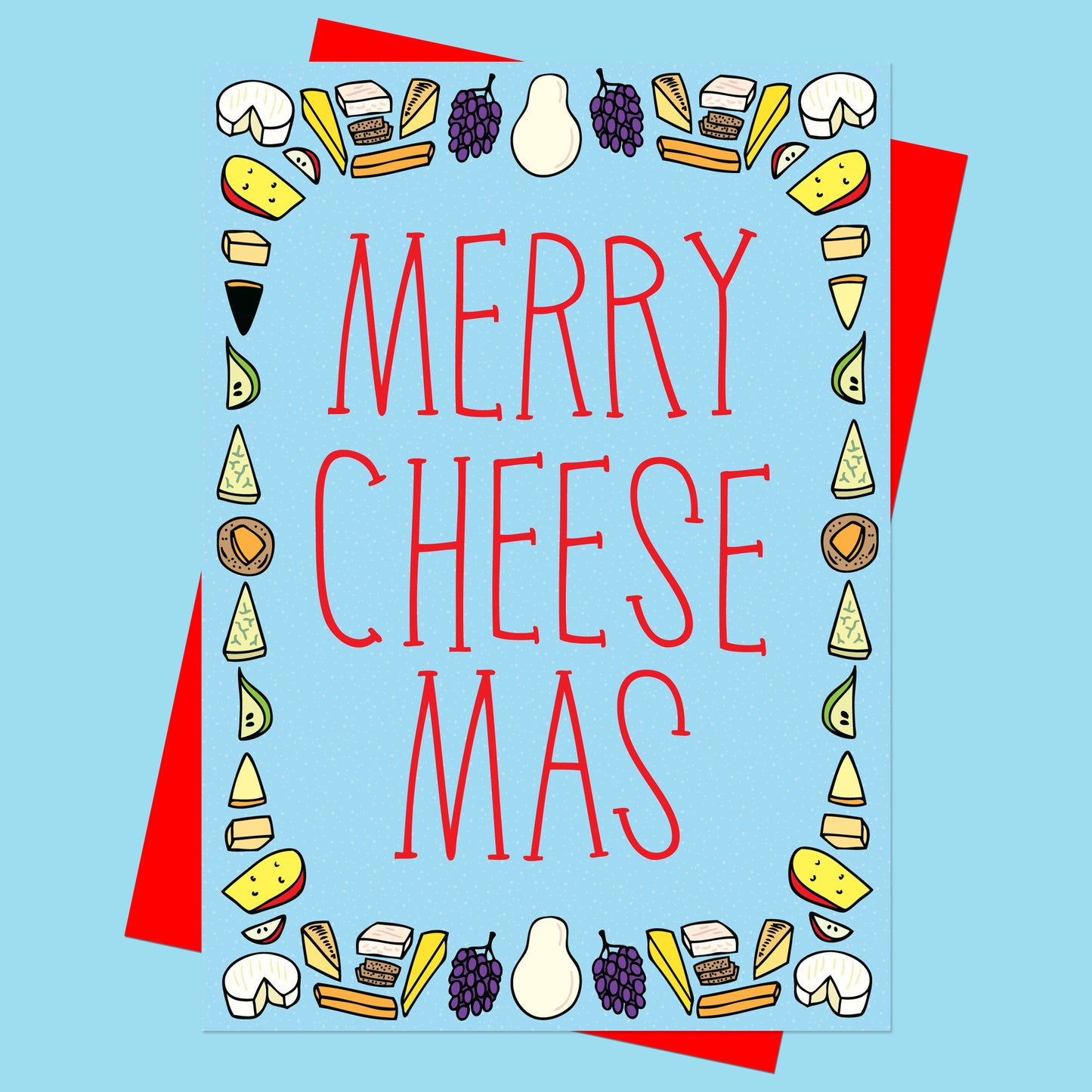 Merry Cheesemas - Christmas Card